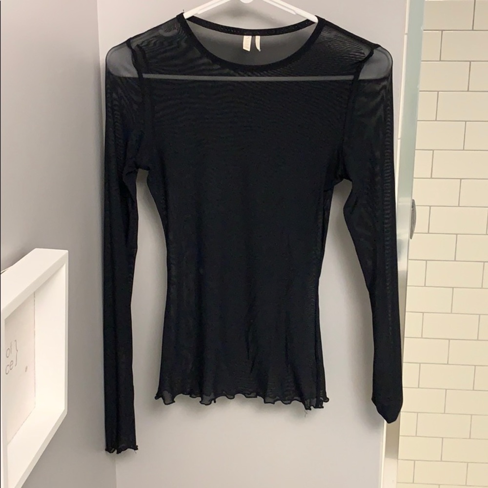 Sheer black long sleeve